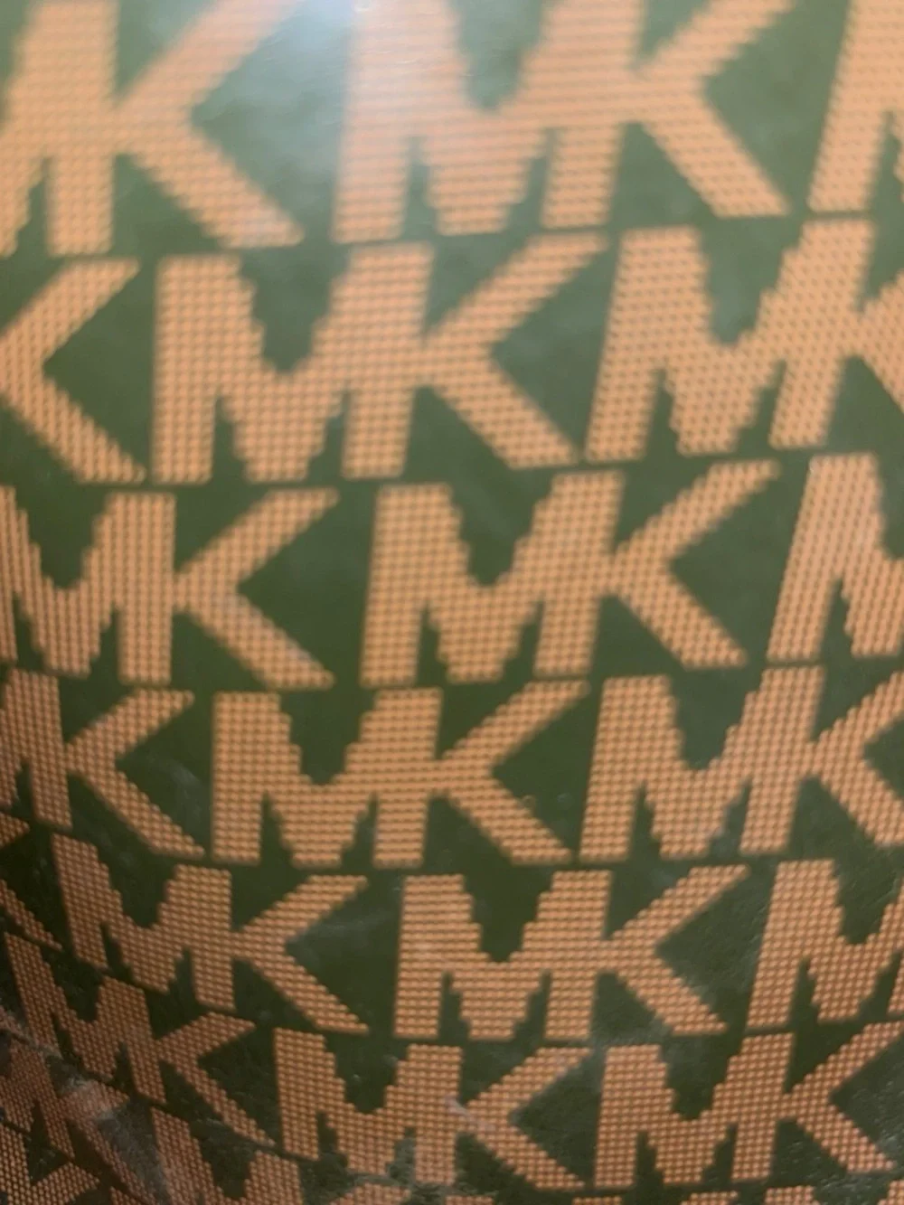 Michael Kors Kids Olive Green & Brown MK Logo Rain Boots